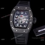 Best Copy Richard Mille RM 030 White Rush Carbon Fiber Watch In All Black 